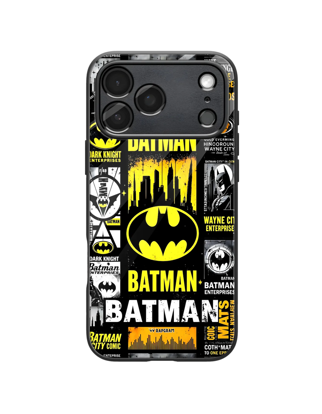 Batman Collage Glass Case