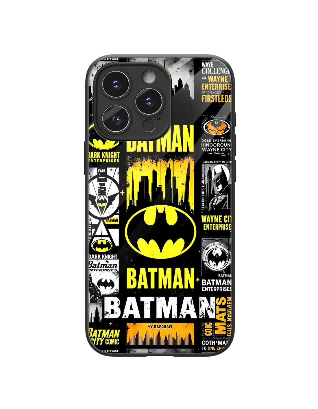 Batman Collage Glass Case - Apple 5