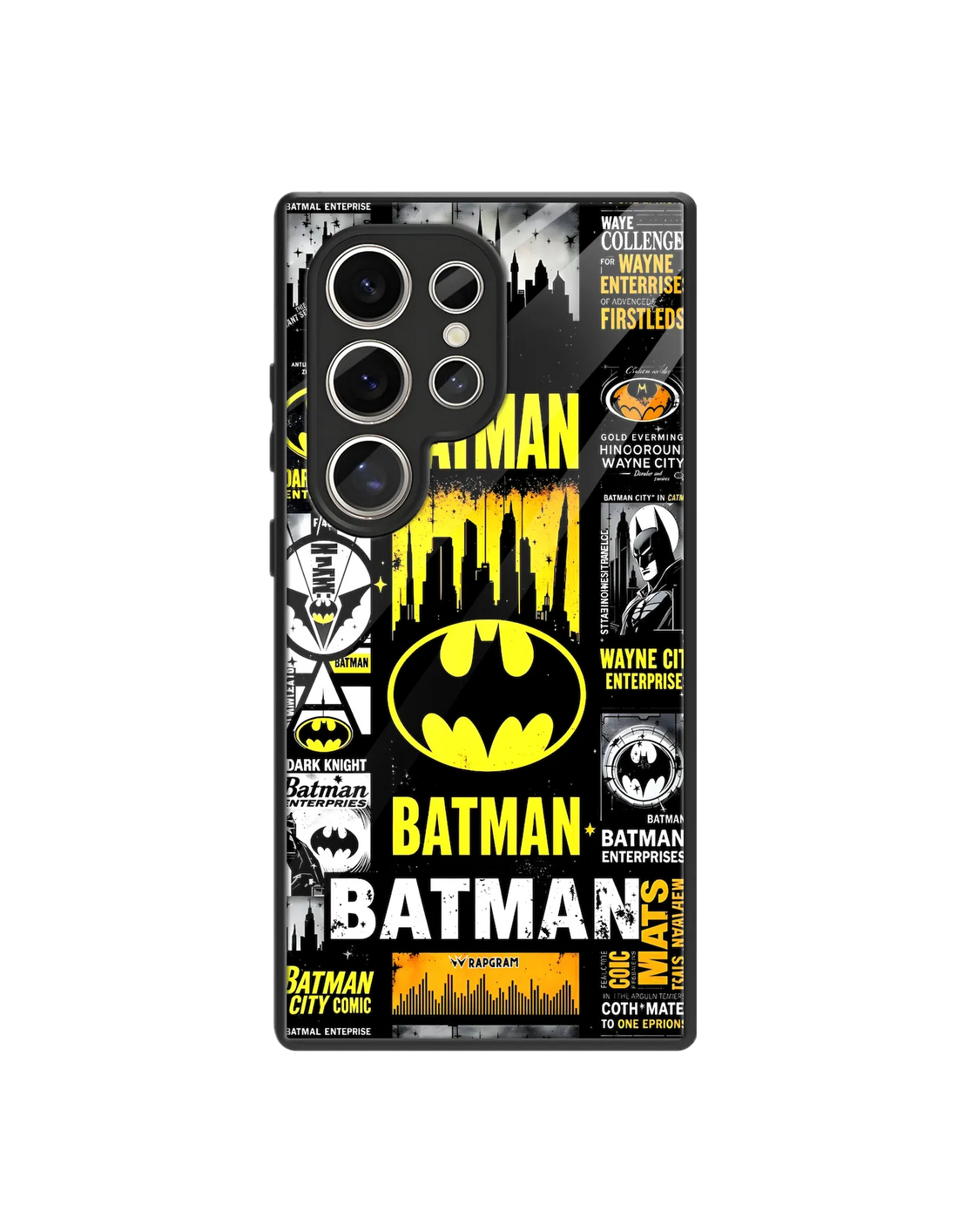 Batman Collage Glass Case