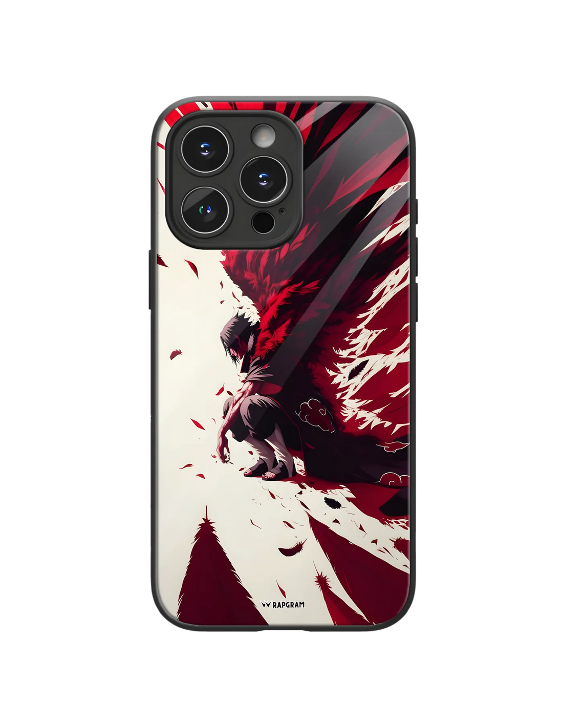 Itachi Red Wings Glass Case