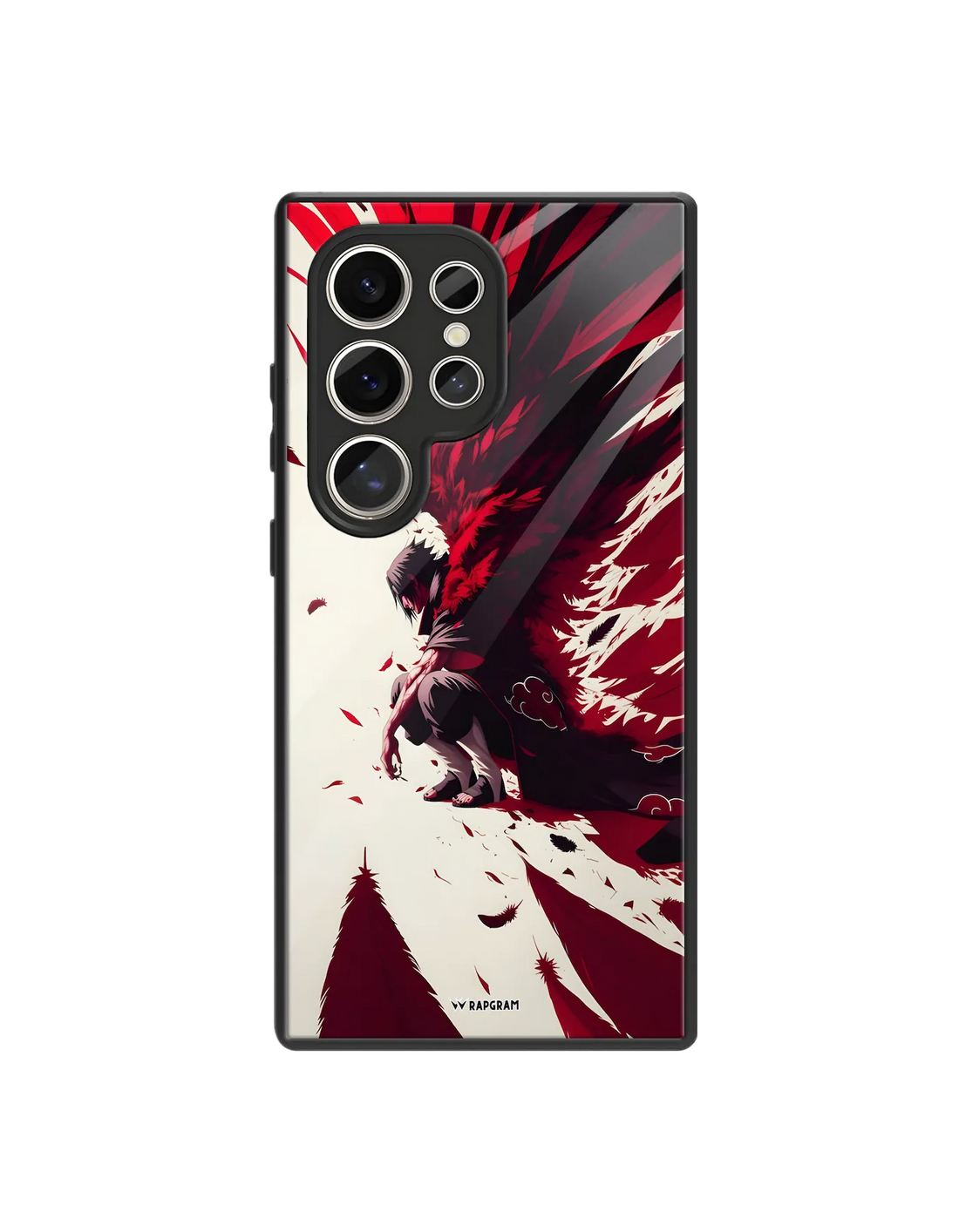 Itachi Red Wings Glass Case
