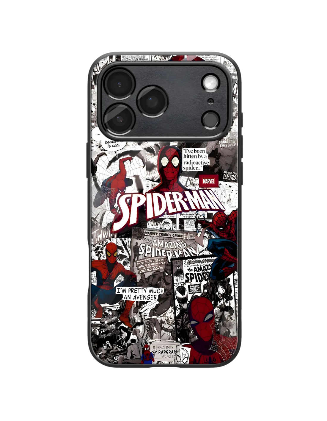Spider Collage Glass Case