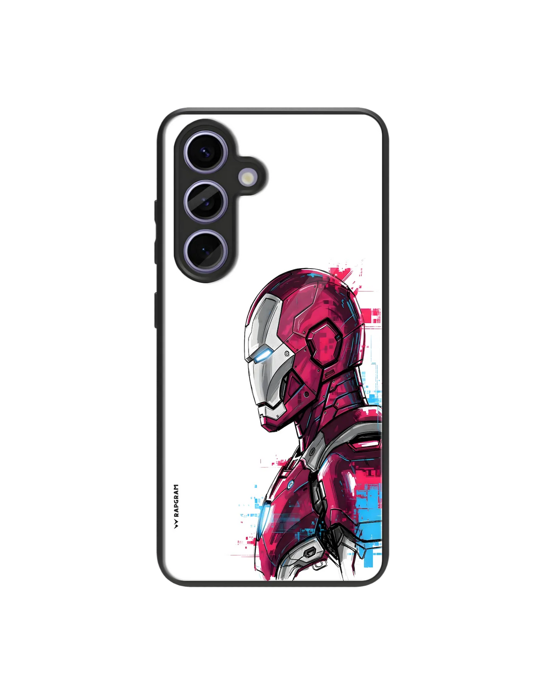 Iron Man Glitch Glass Case