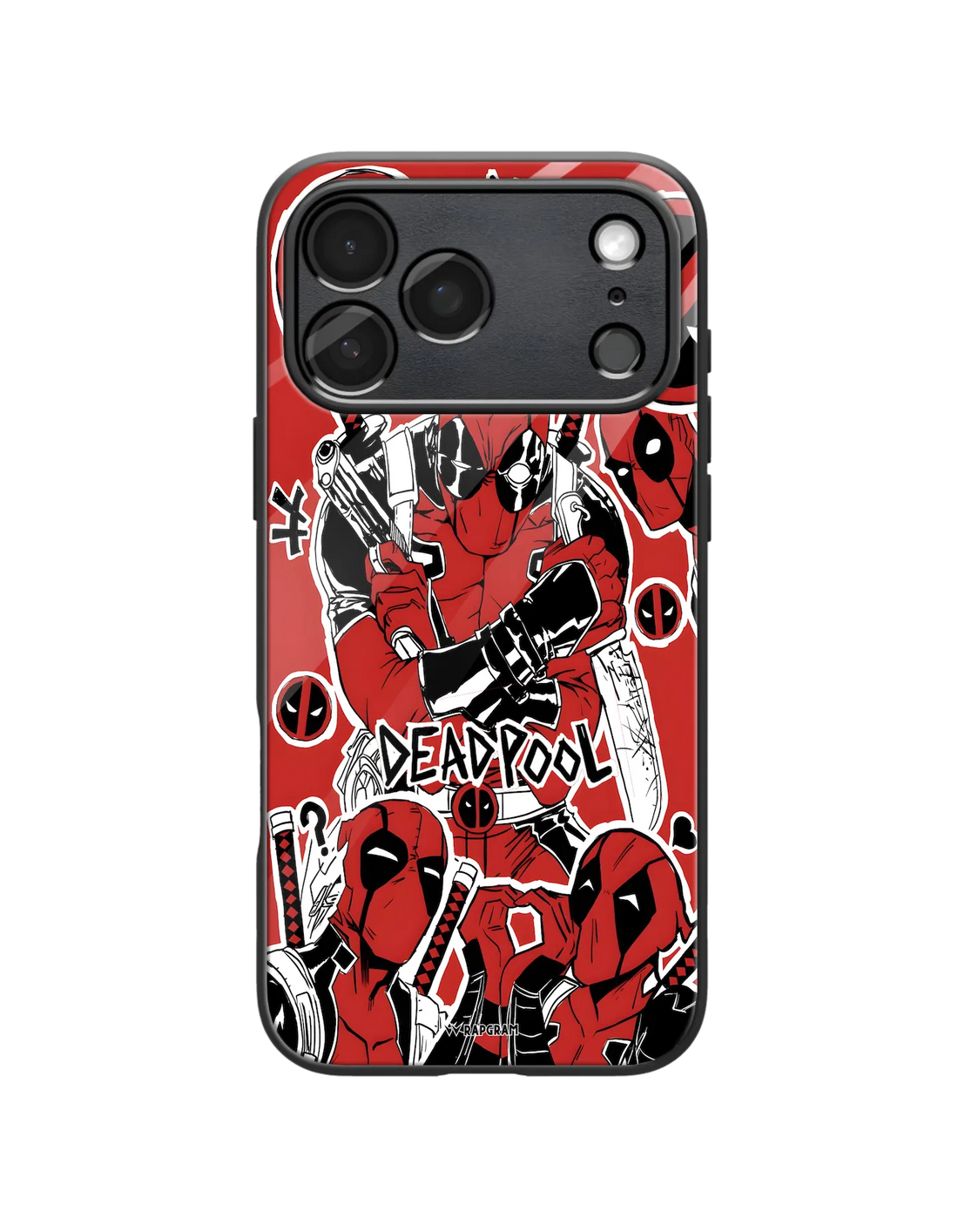 Deadpool Collage Glass Case