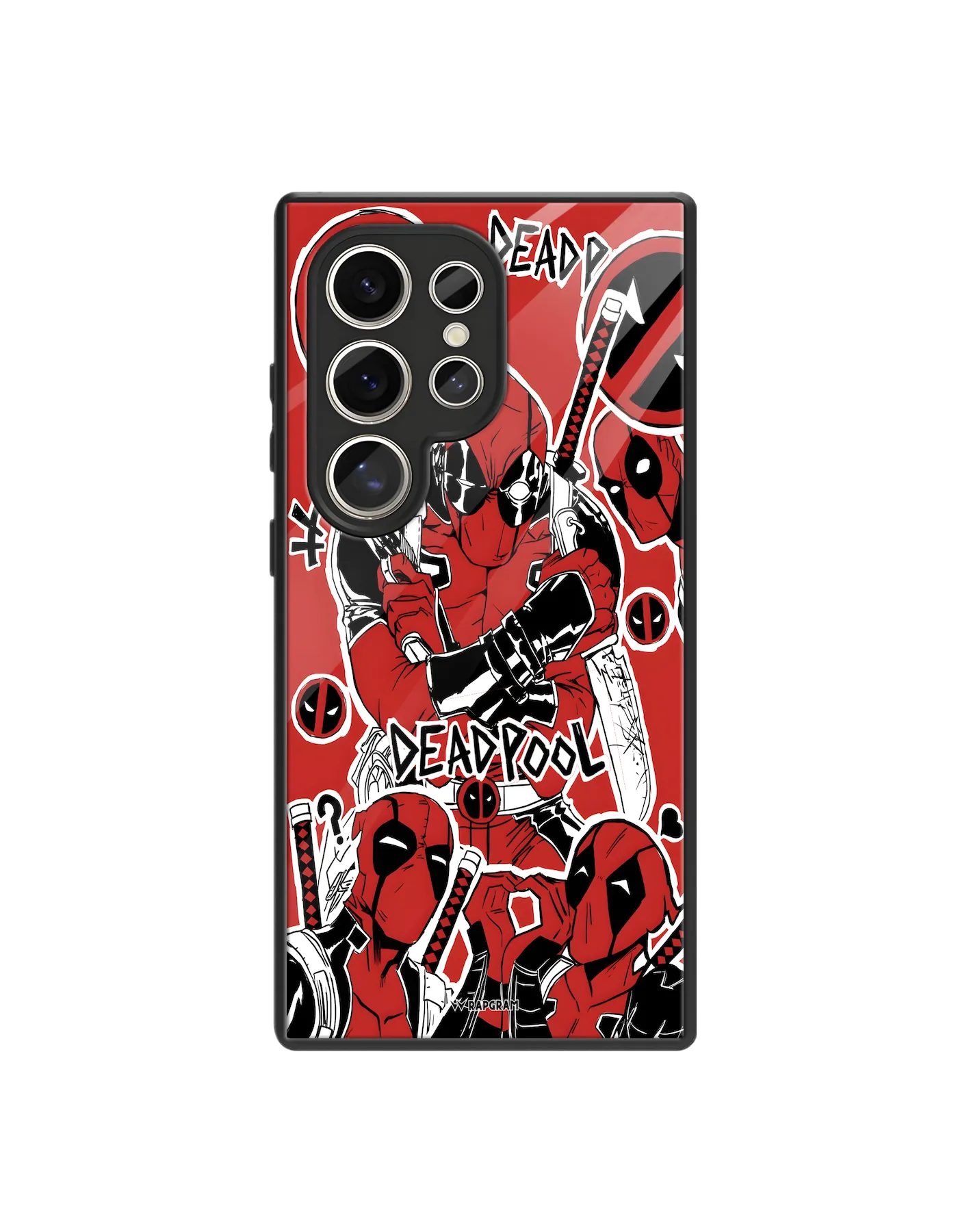 Deadpool Collage Glass Case