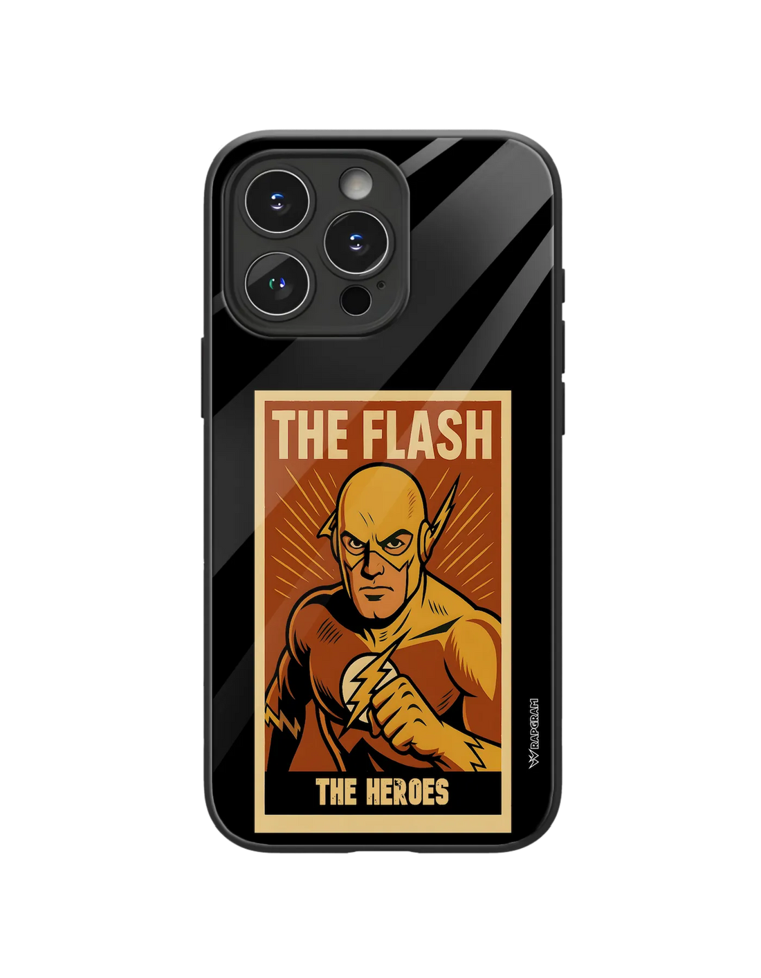 Flash Heroes Glass Case