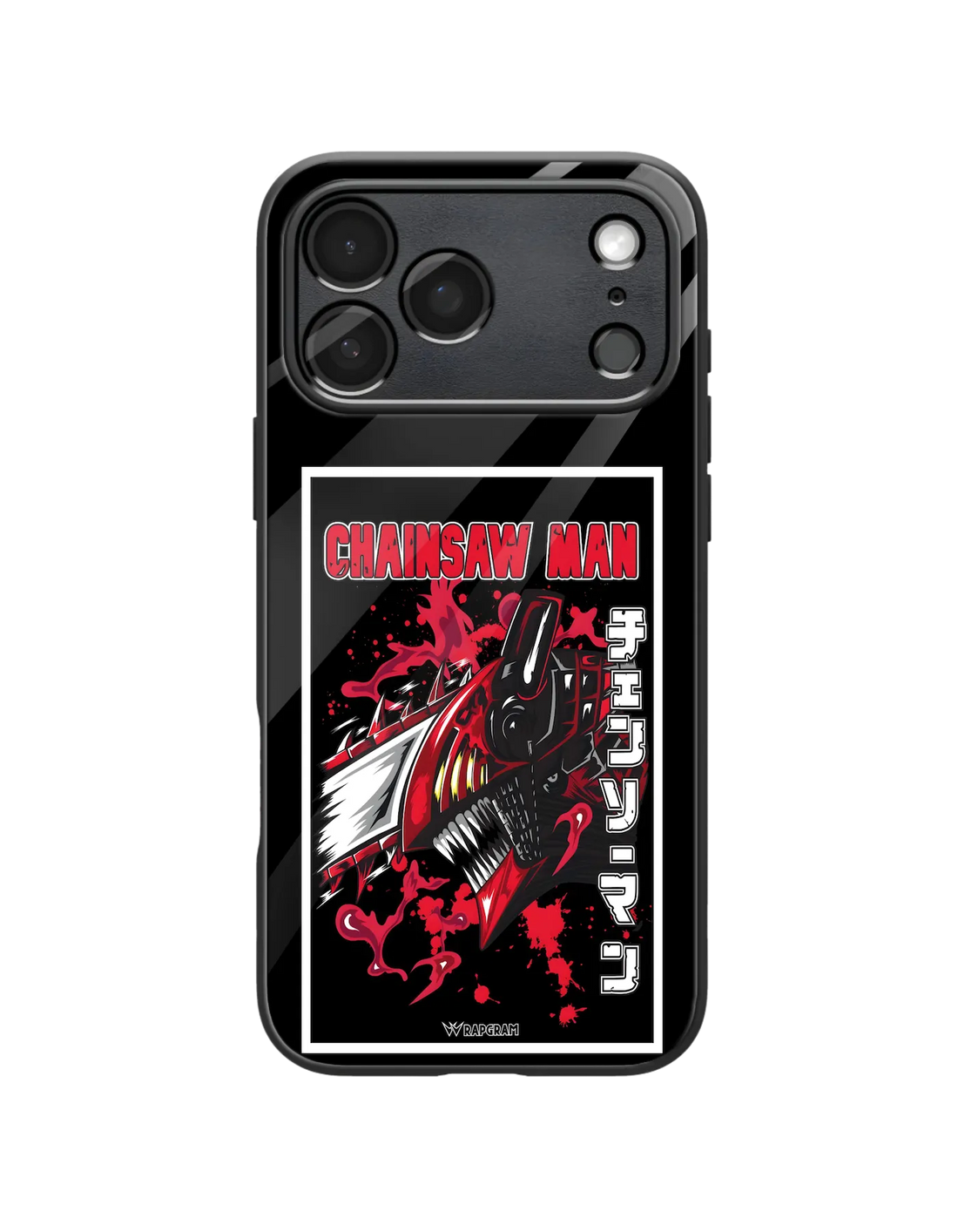 Chainsaw Devil Glass Case