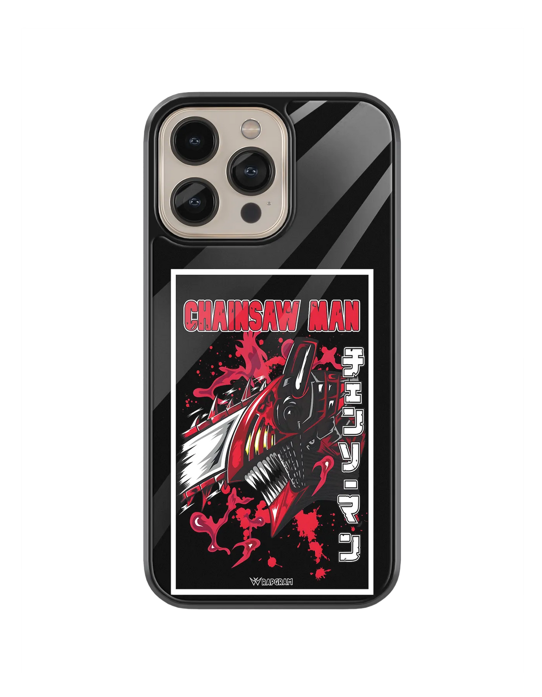 Chainsaw Devil Glass Case