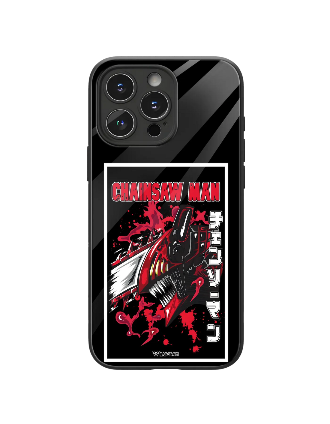 Chainsaw Devil Glass Case