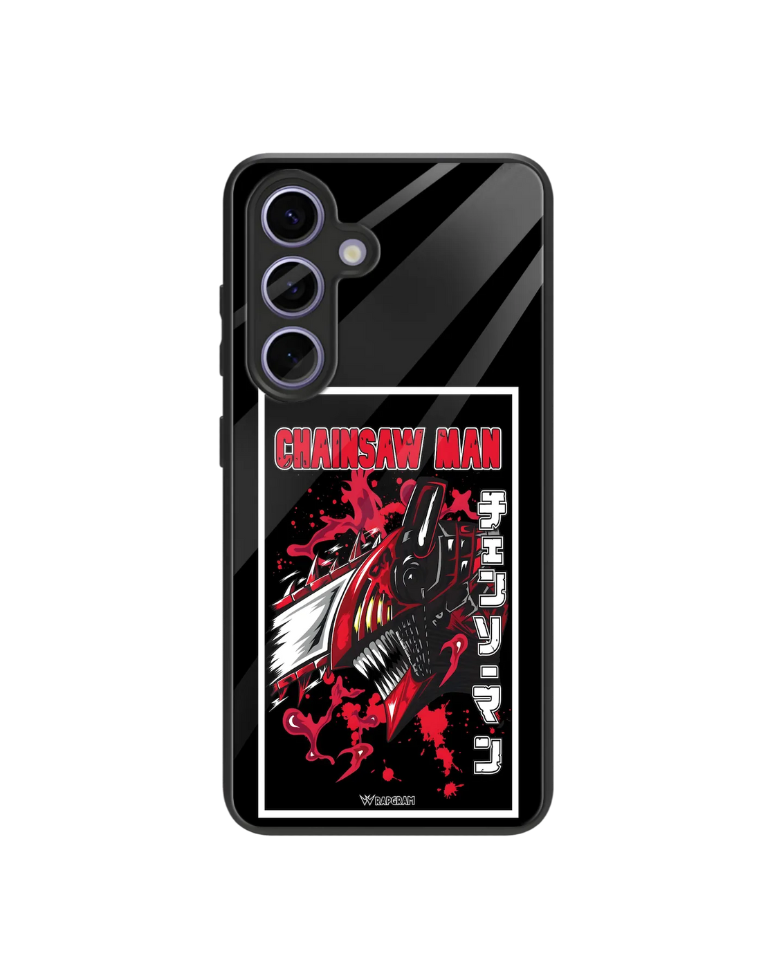 Chainsaw Devil Glass Case