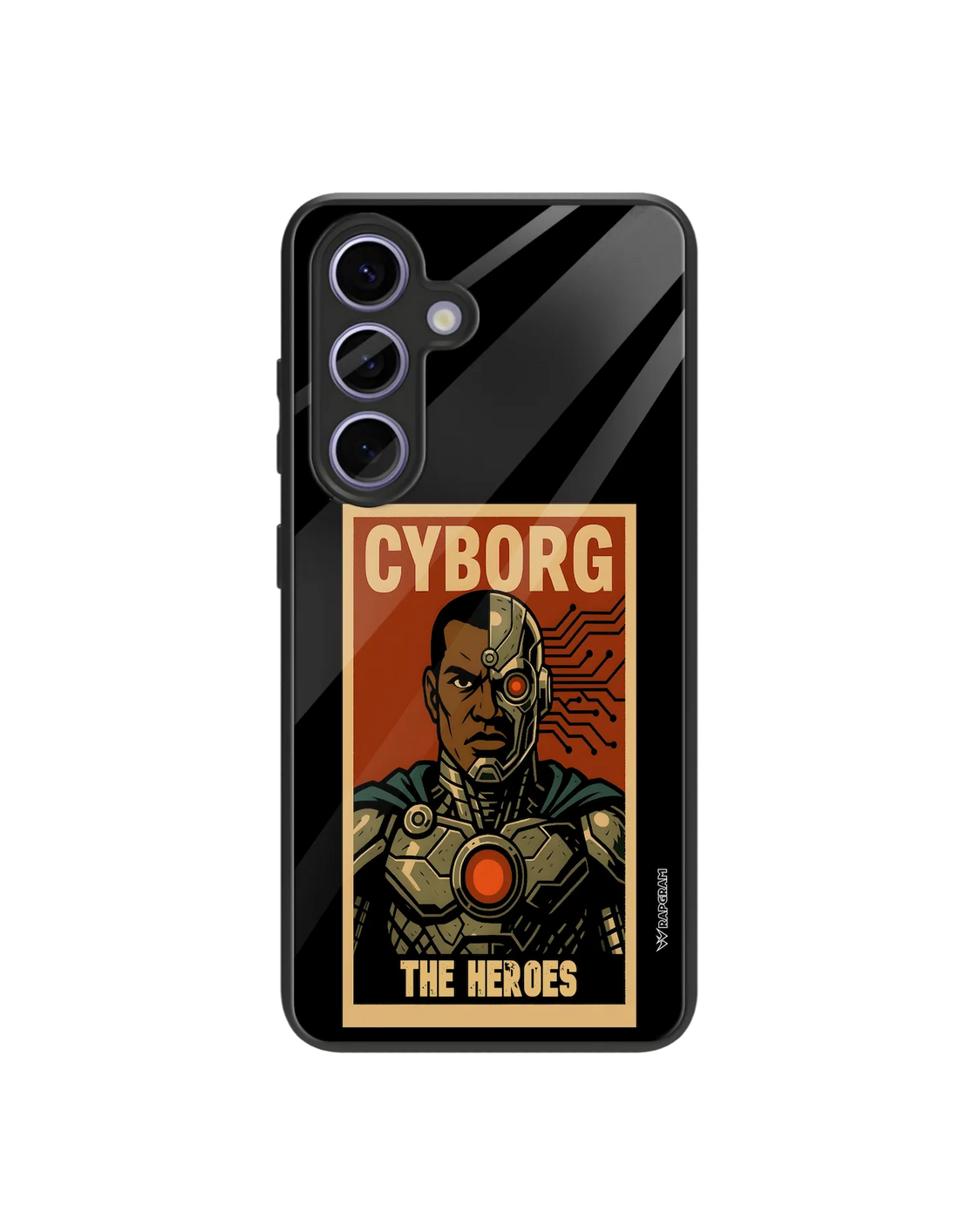 Cyborg Heroes Glass Case
