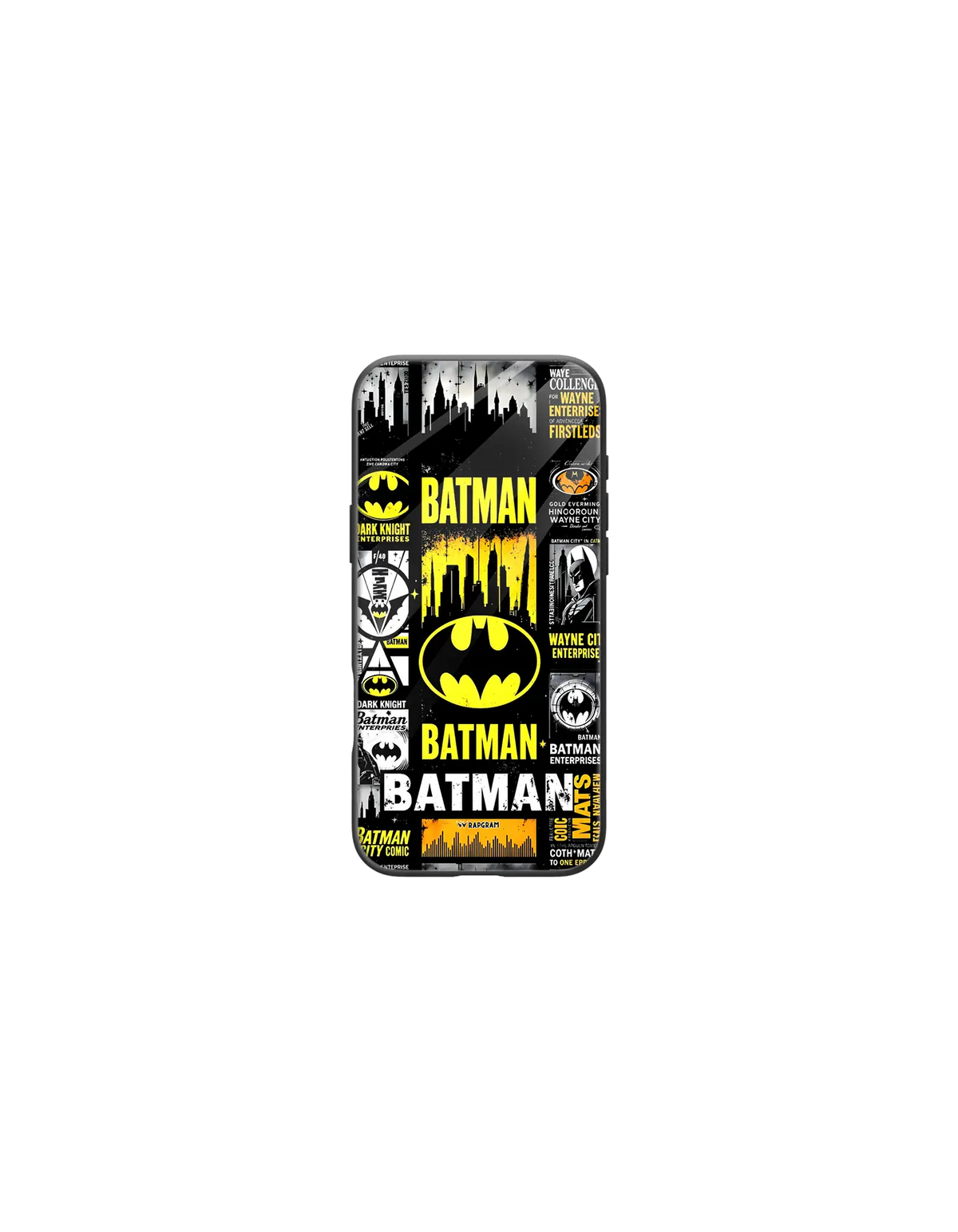 Batman Collage Glass Case - Generic