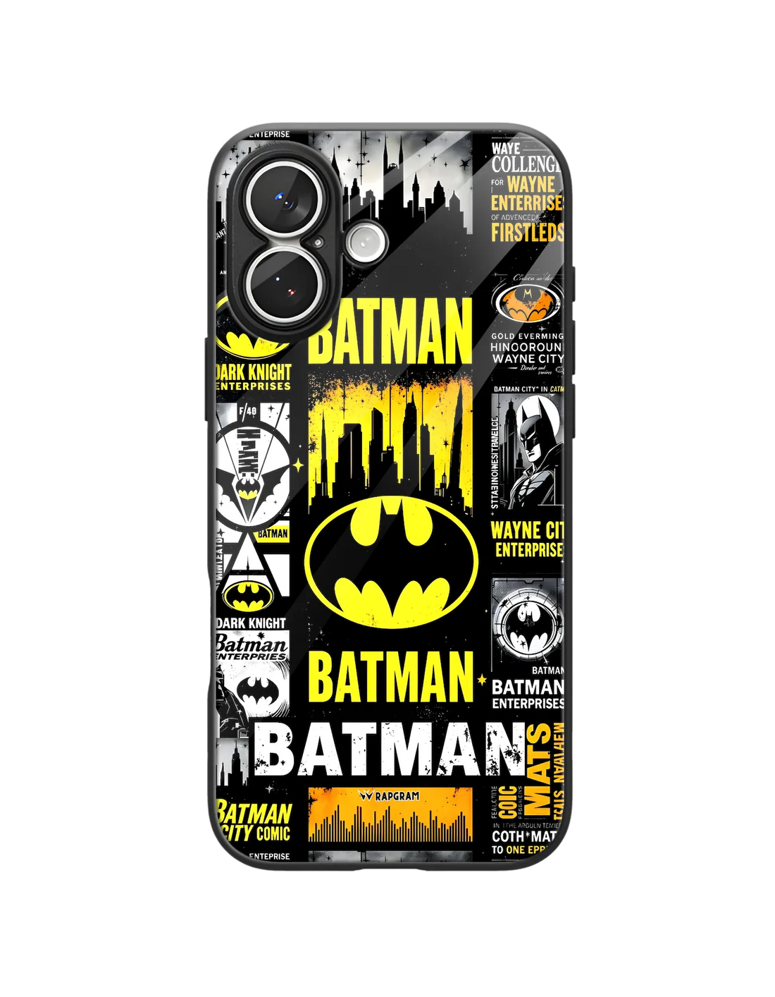 Batman Collage Glass Case - Apple 1