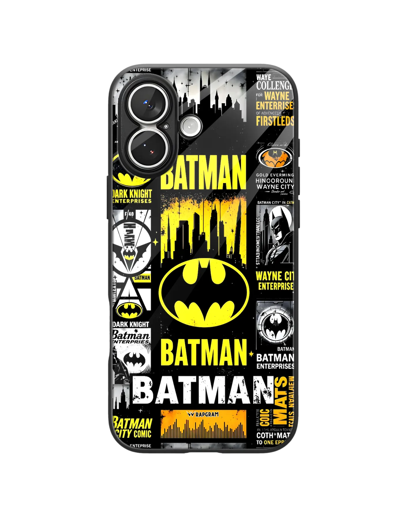 Batman Collage Glass Case