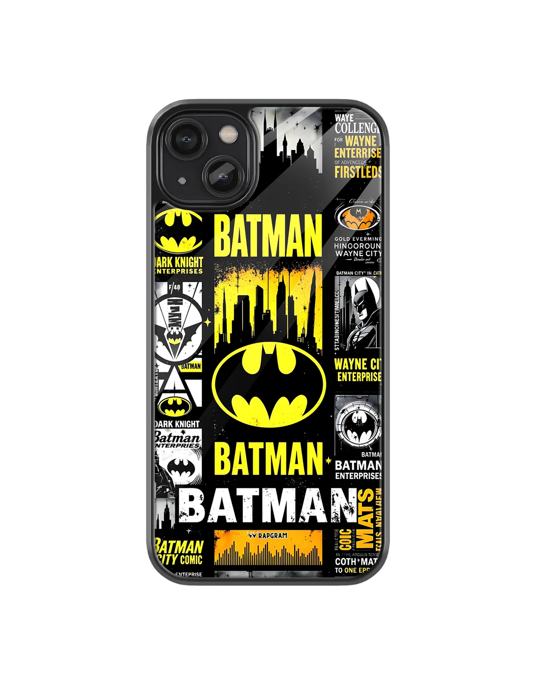 Batman Collage Glass Case