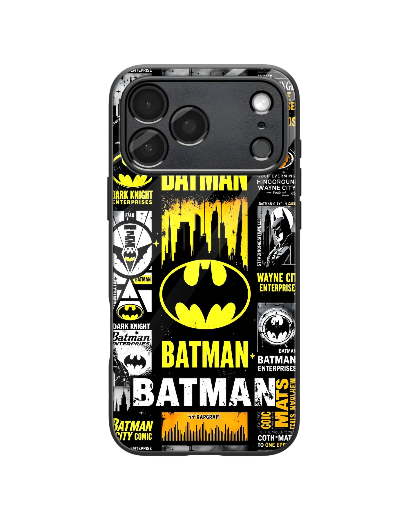 Batman Collage Glass Case