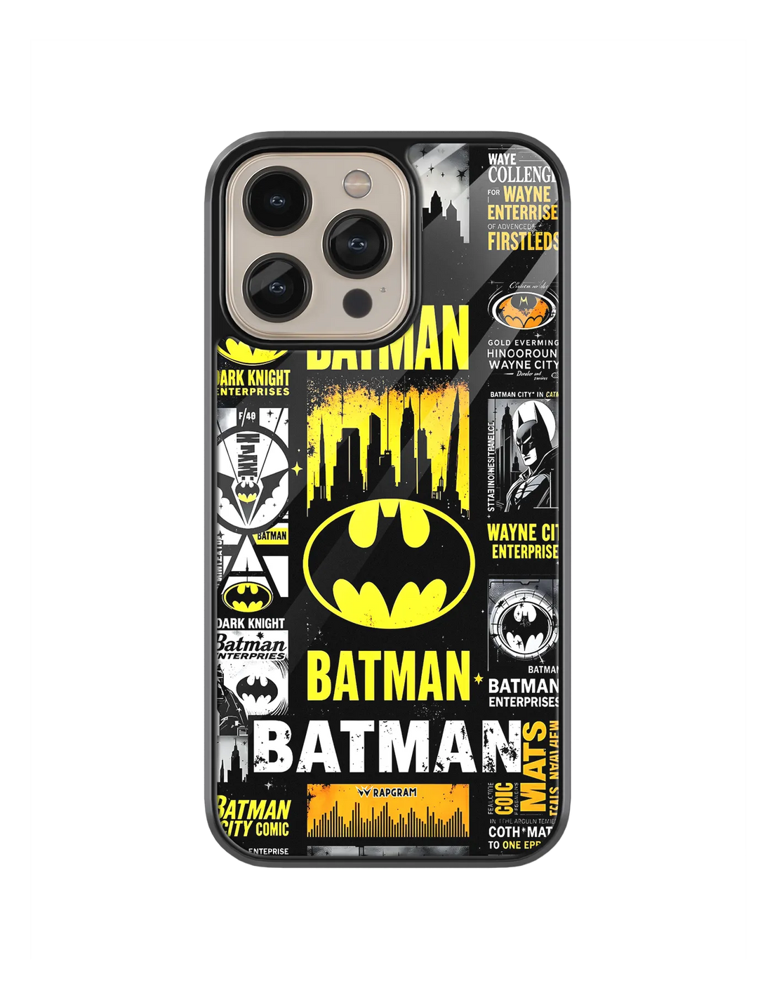 Batman Collage Glass Case