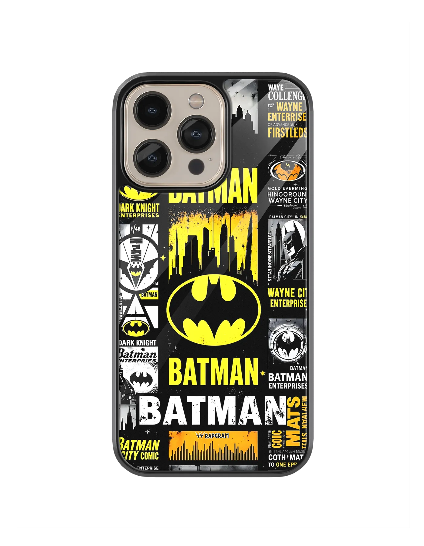 Batman Collage Glass Case