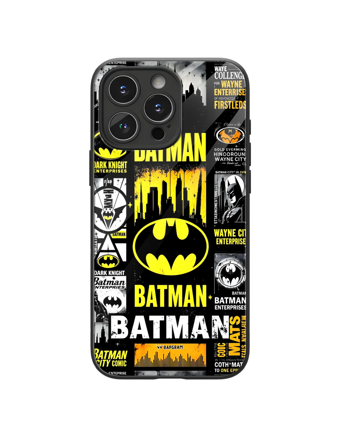 Batman Collage Glass Case