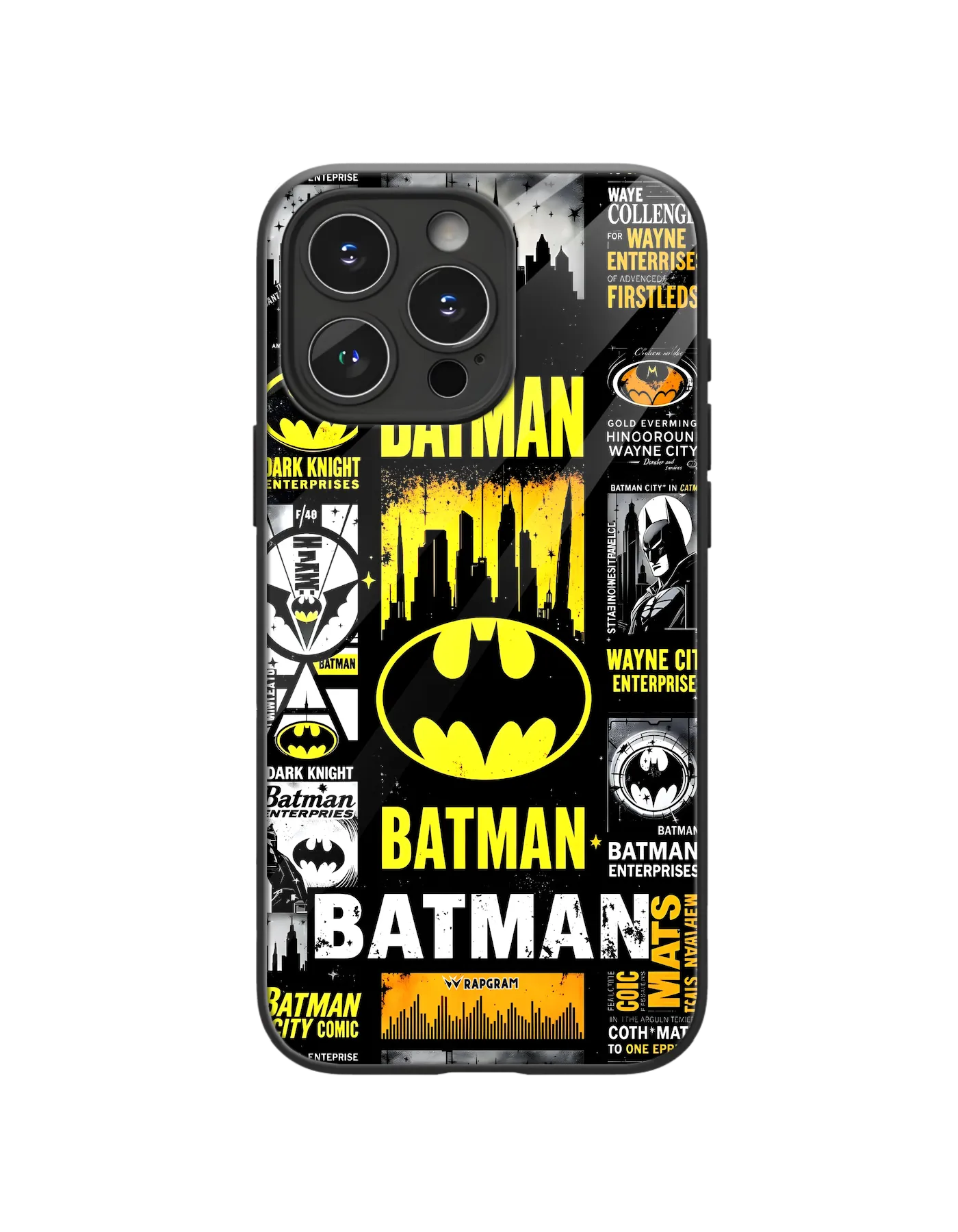 Batman Collage Glass Case