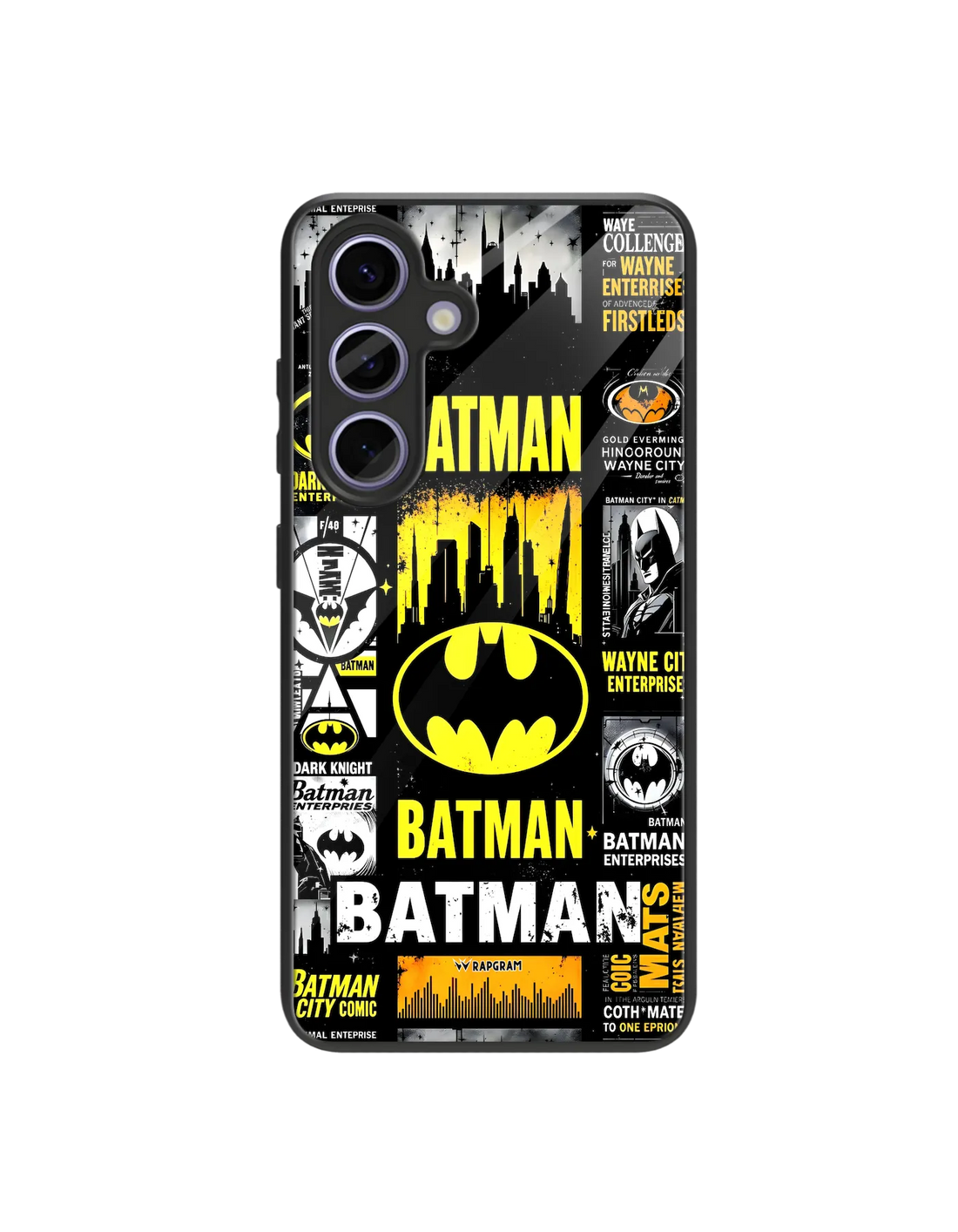Batman Collage Glass Case