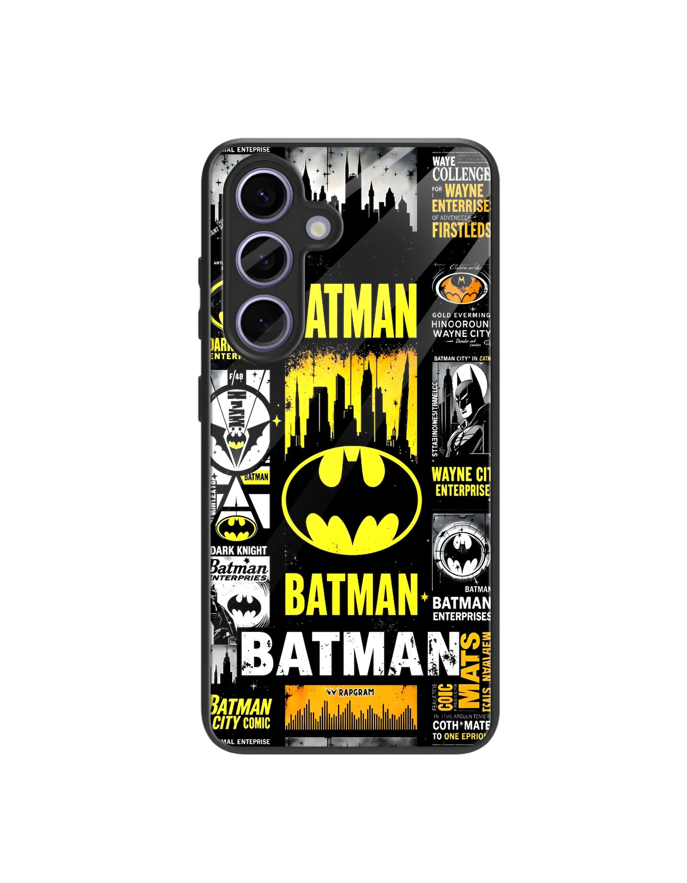 Batman Collage Glass Case
