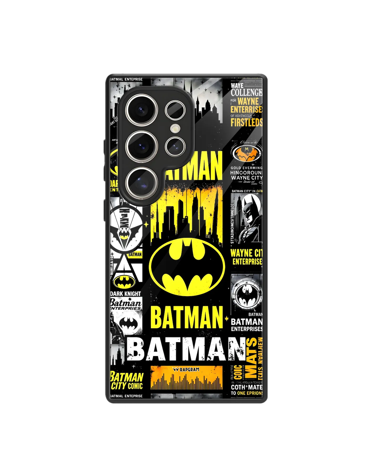 Batman Collage Glass Case