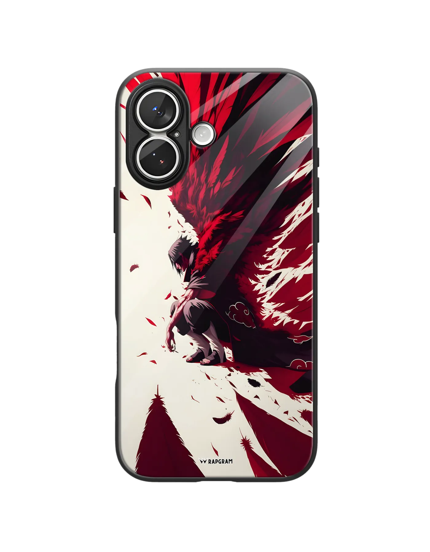 Itachi Red Wings Glass Case