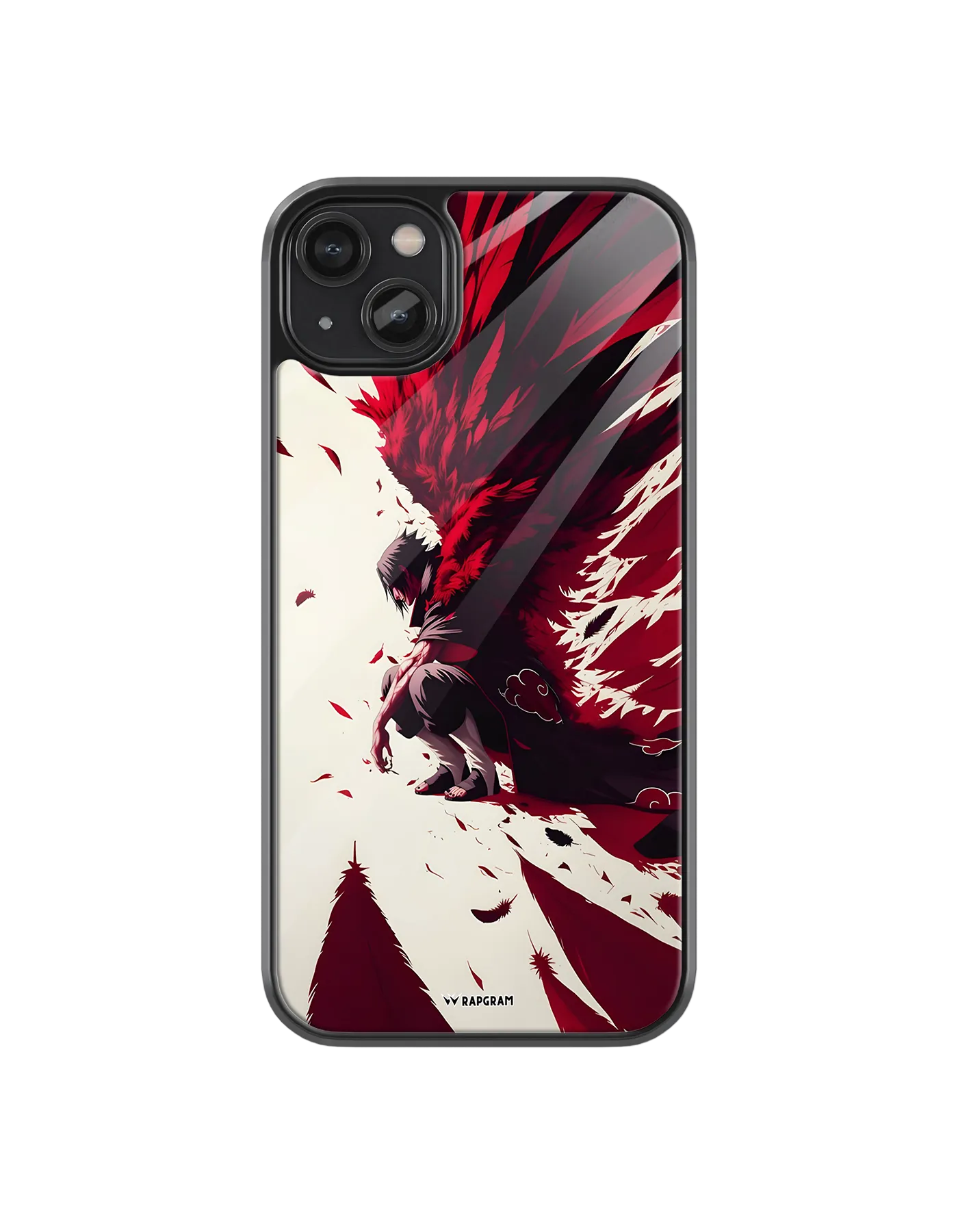 Itachi Red Wings Glass Case