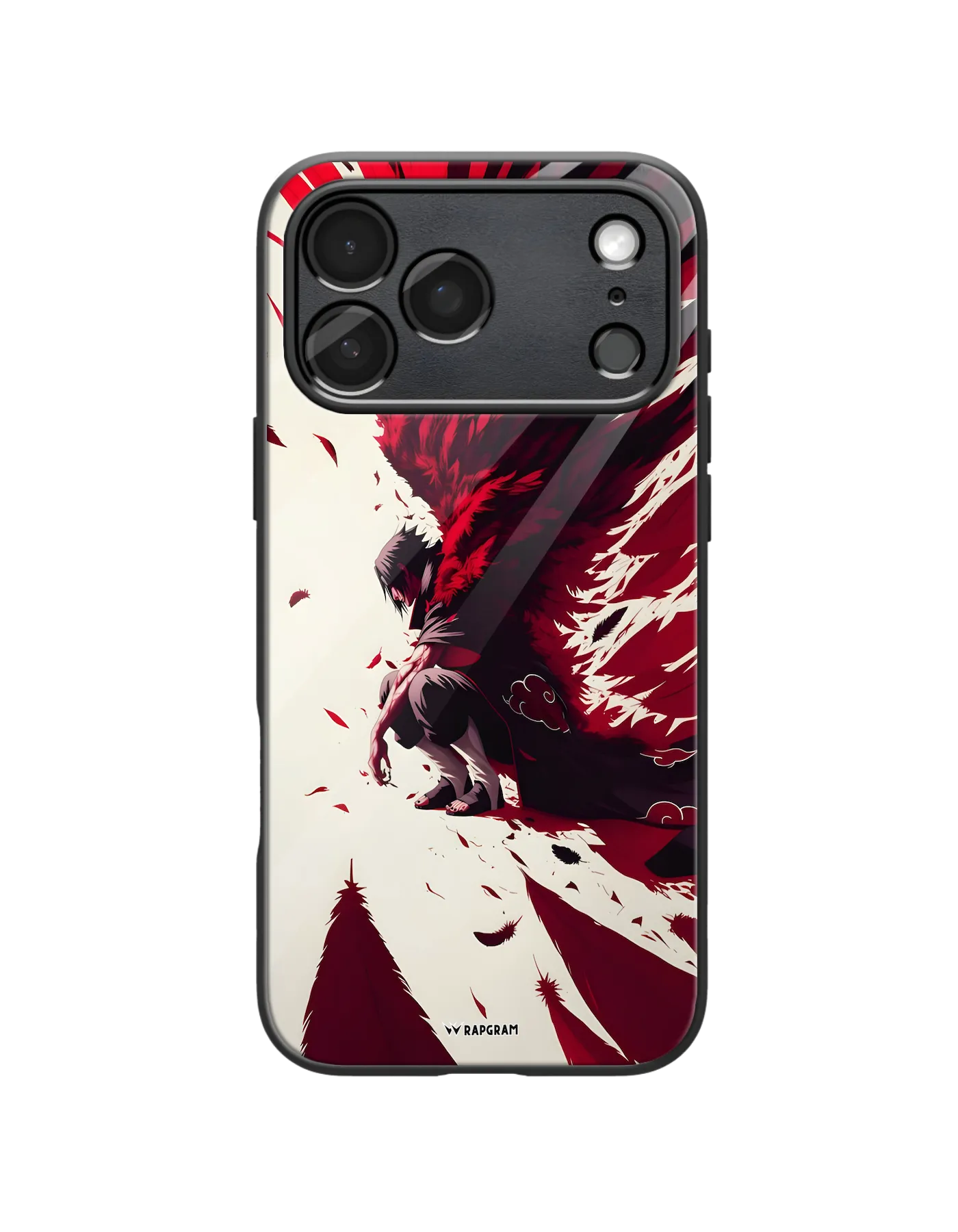 Itachi Red Wings Glass Case