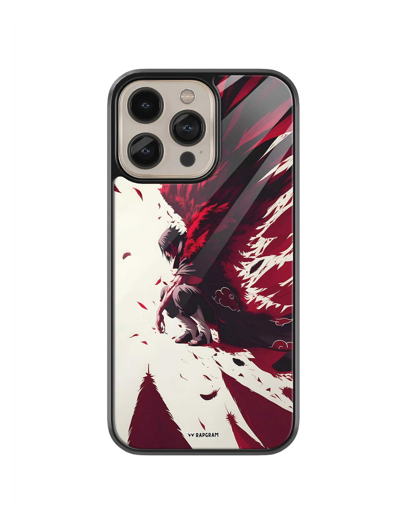 Itachi Red Wings Glass Case
