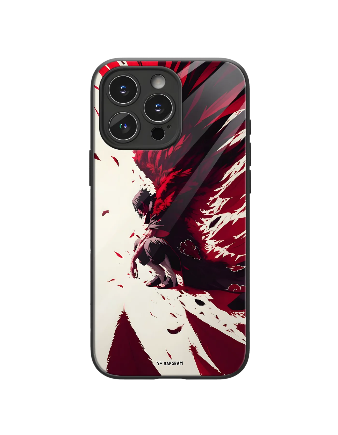 Itachi Red Wings Glass Case