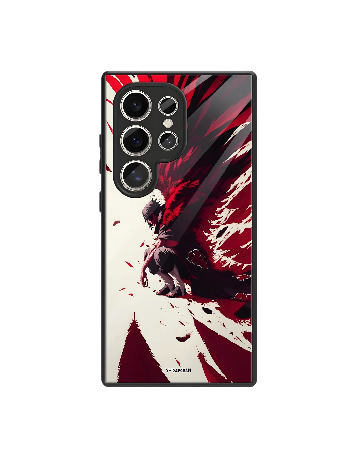 Itachi Red Wings Glass Case