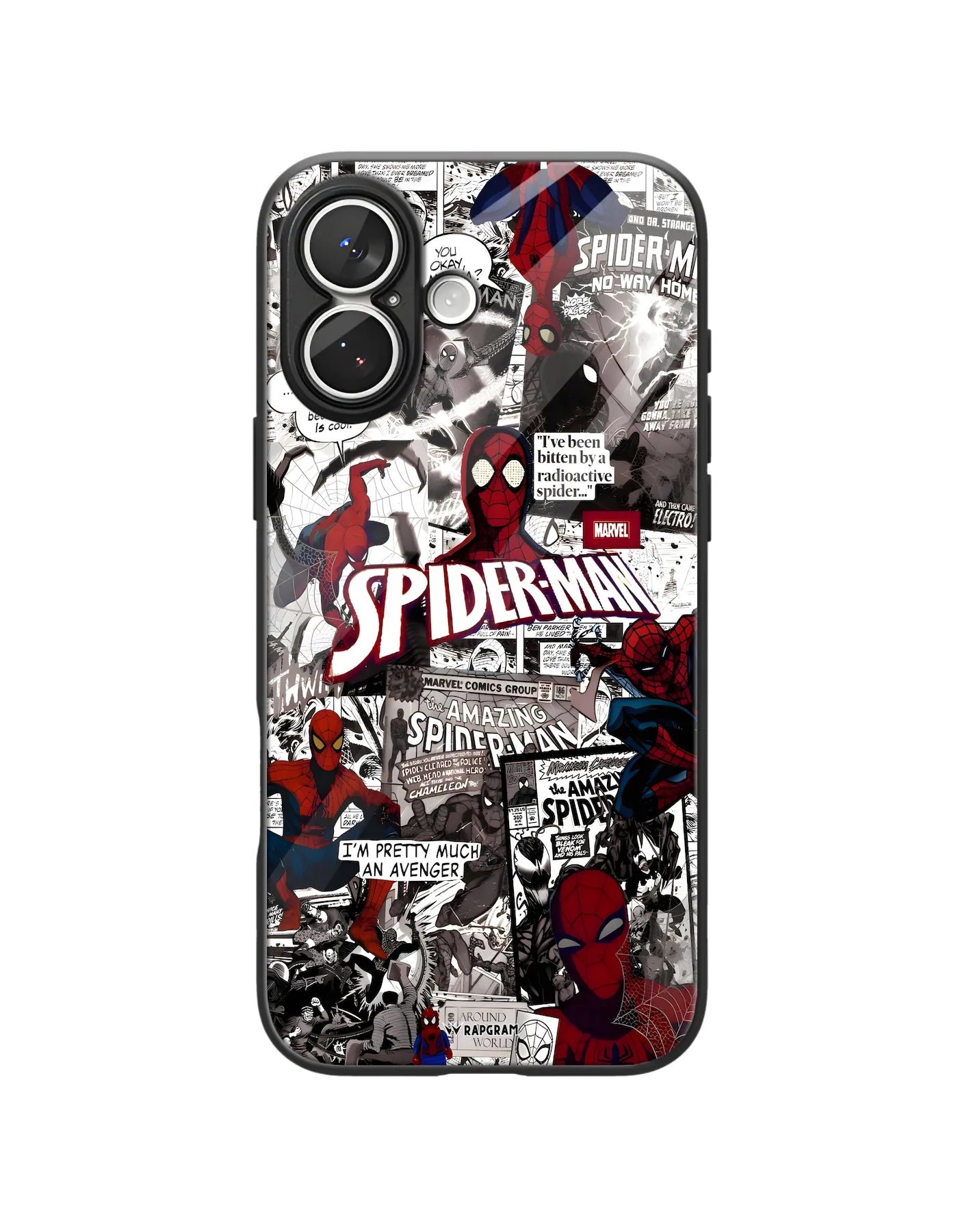 Spider Collage Glass Case