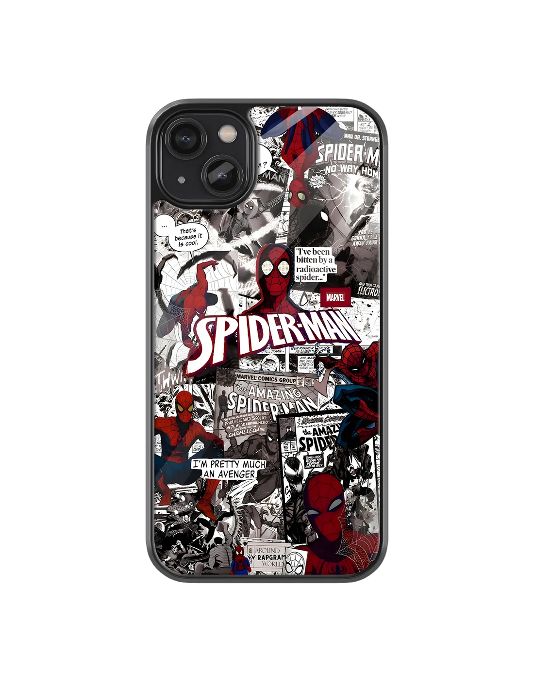 Spider Collage Glass Case