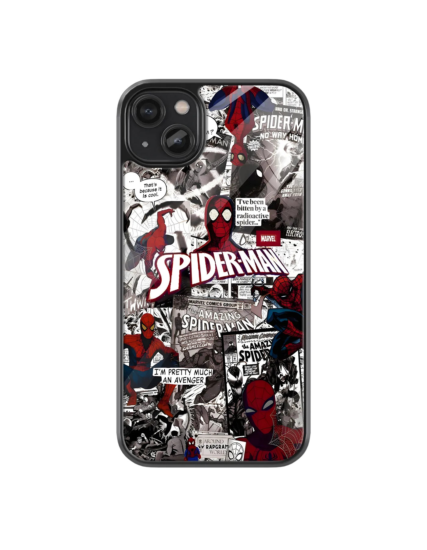 Spider Collage Glass Case