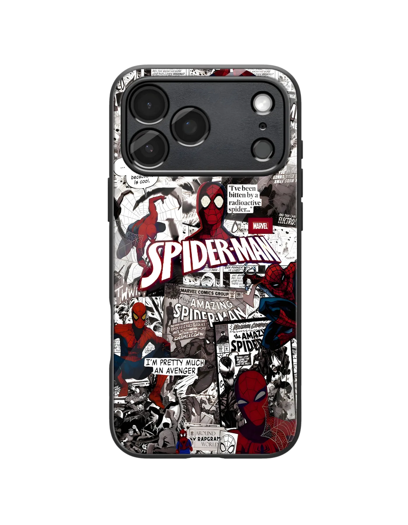 Spider Collage Glass Case