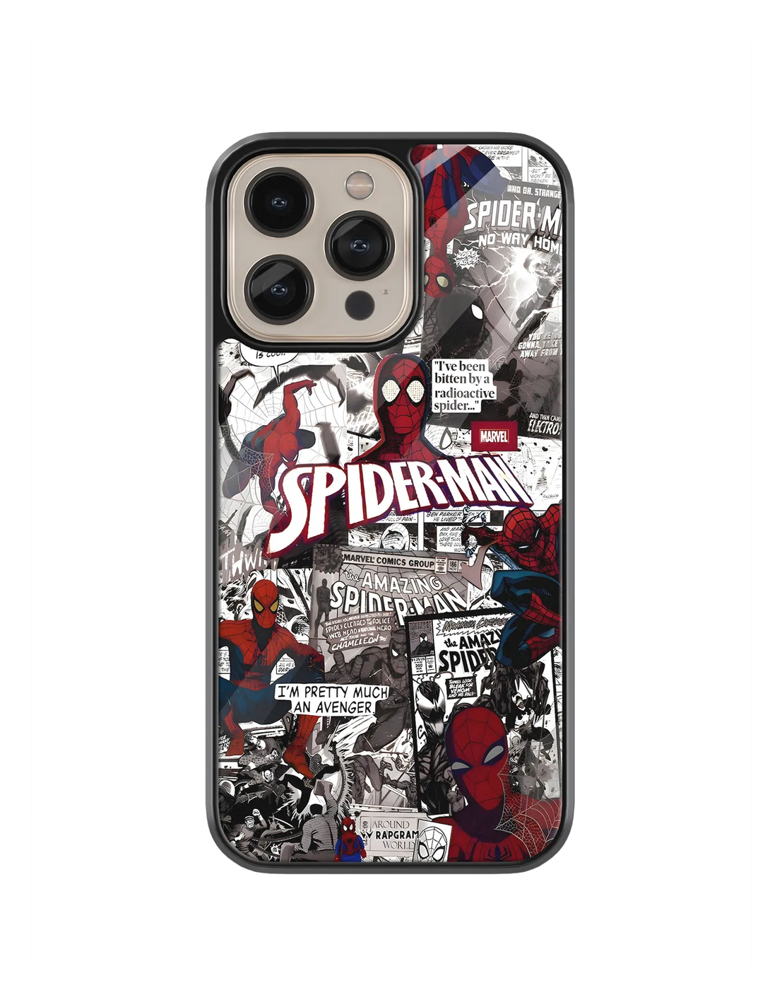 Spider Collage Glass Case