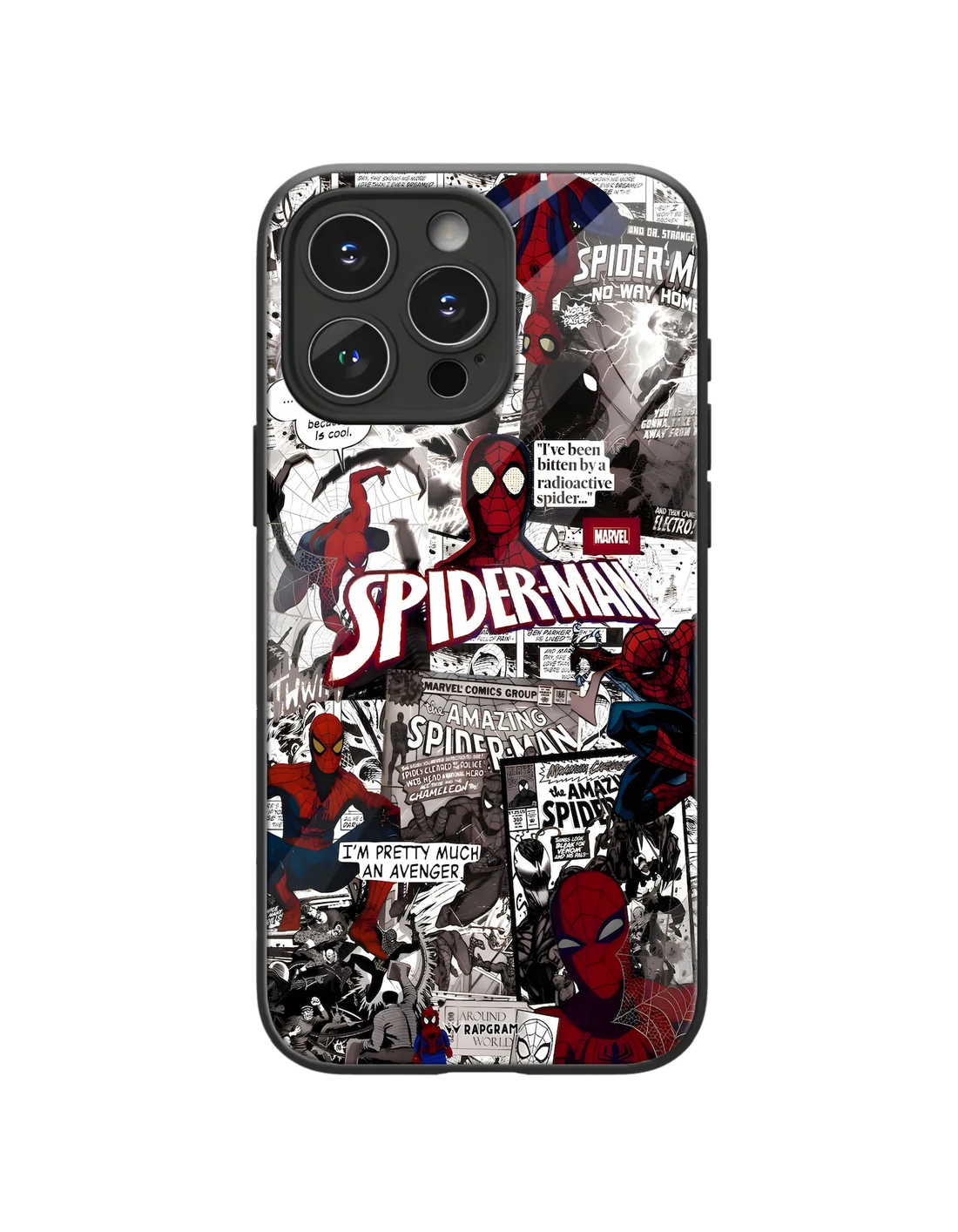 Spider Collage Glass Case
