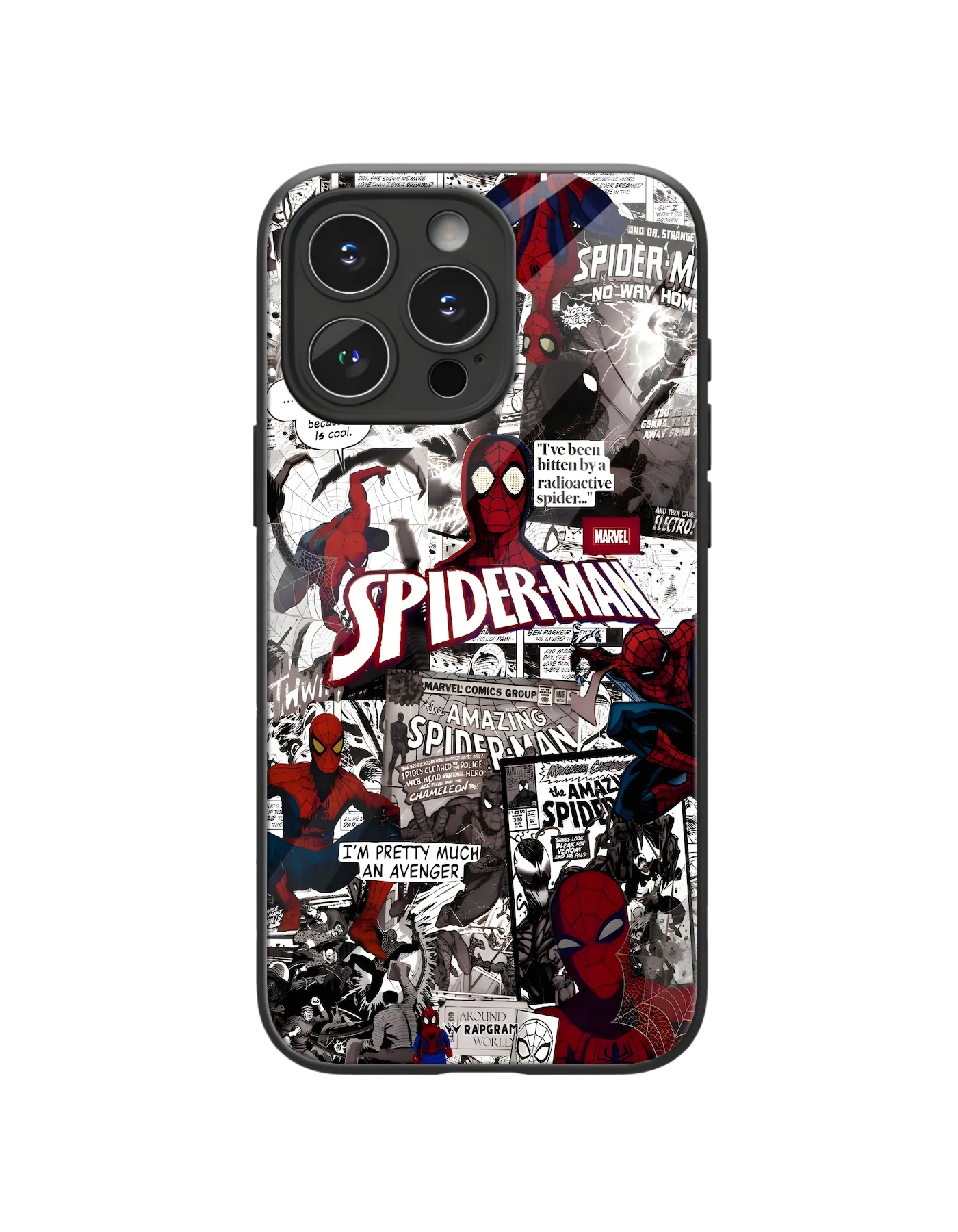 Spider Collage Glass Case