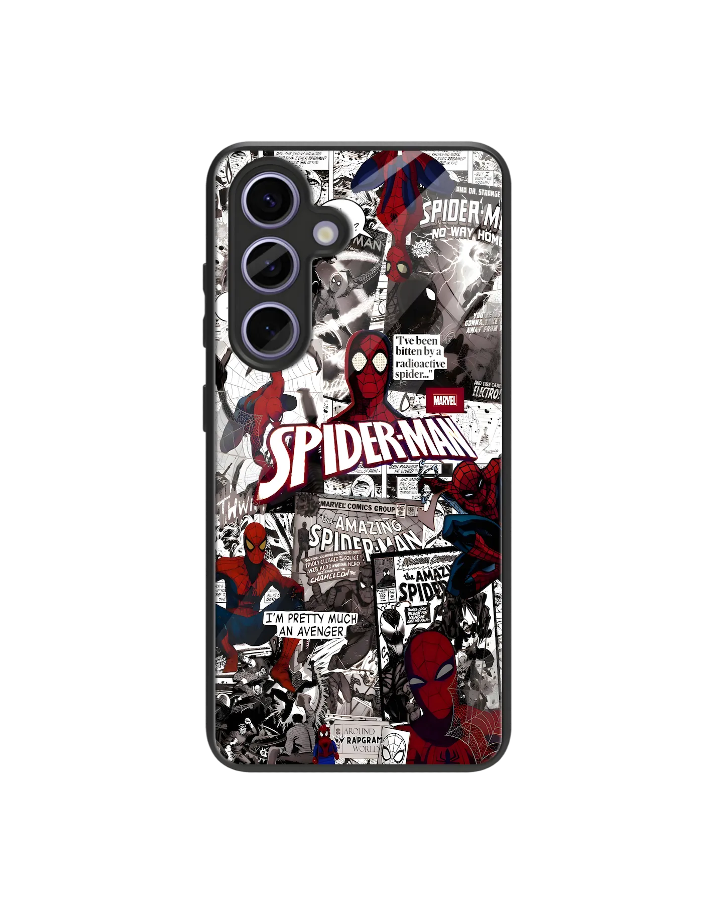 Spider Collage Glass Case