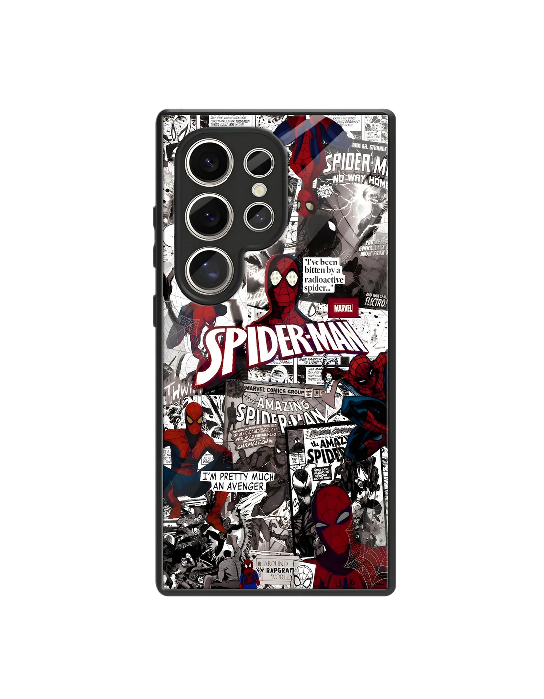 Spider Collage Glass Case