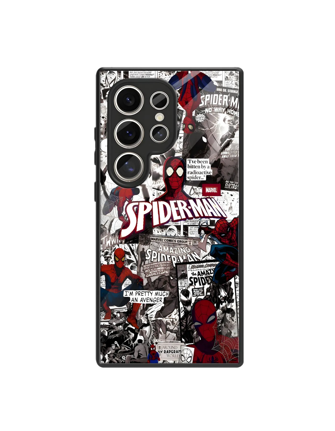 Spider Collage Glass Case