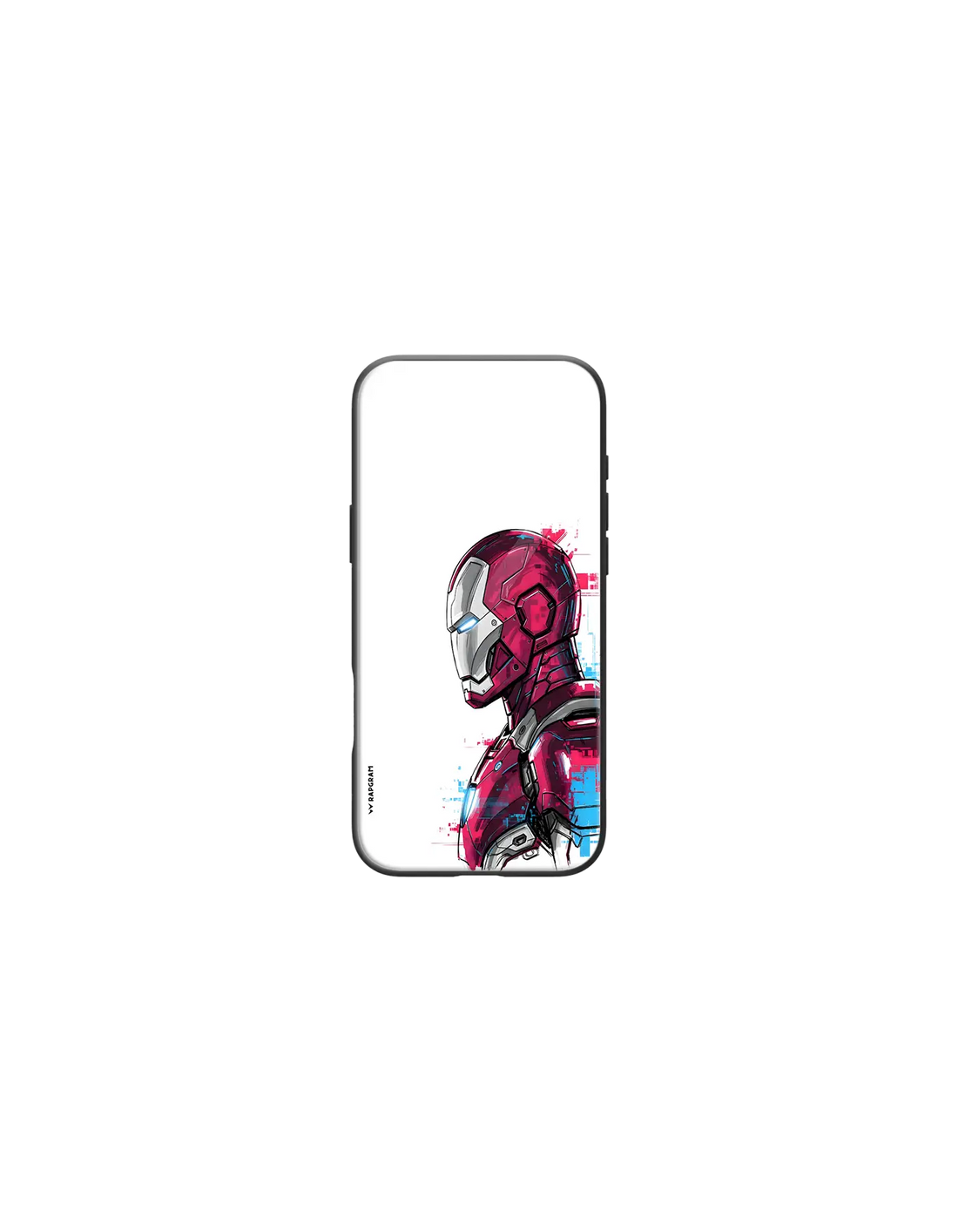 Iron Man Glitch Glass Case - 00