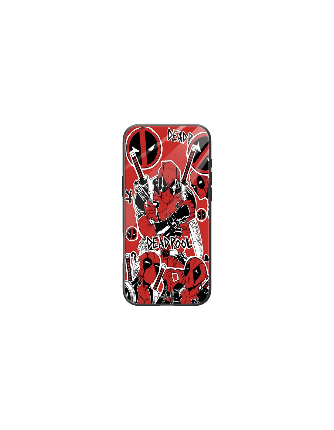 Deadpool Collage Glass Case - 00