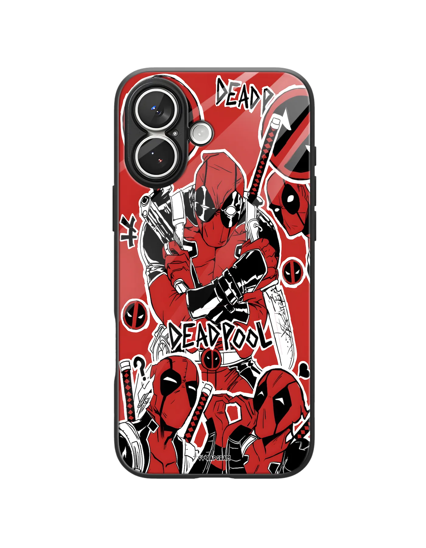 Deadpool Collage Glass Case