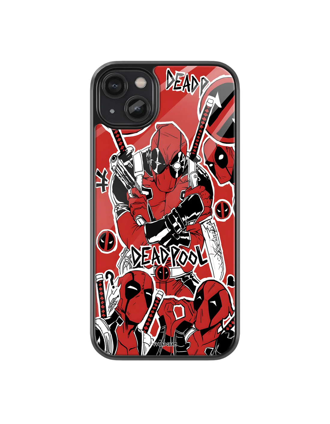 Deadpool Collage Glass Case