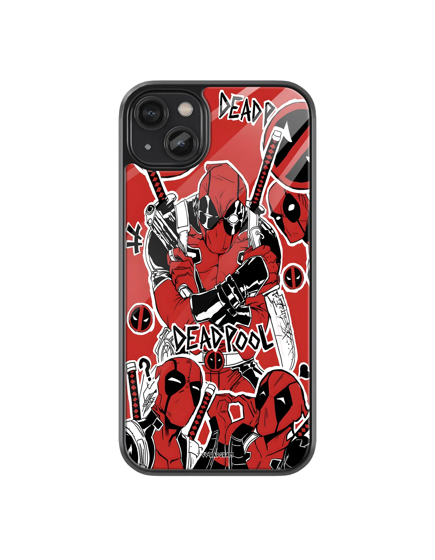 Deadpool Collage Glass Case