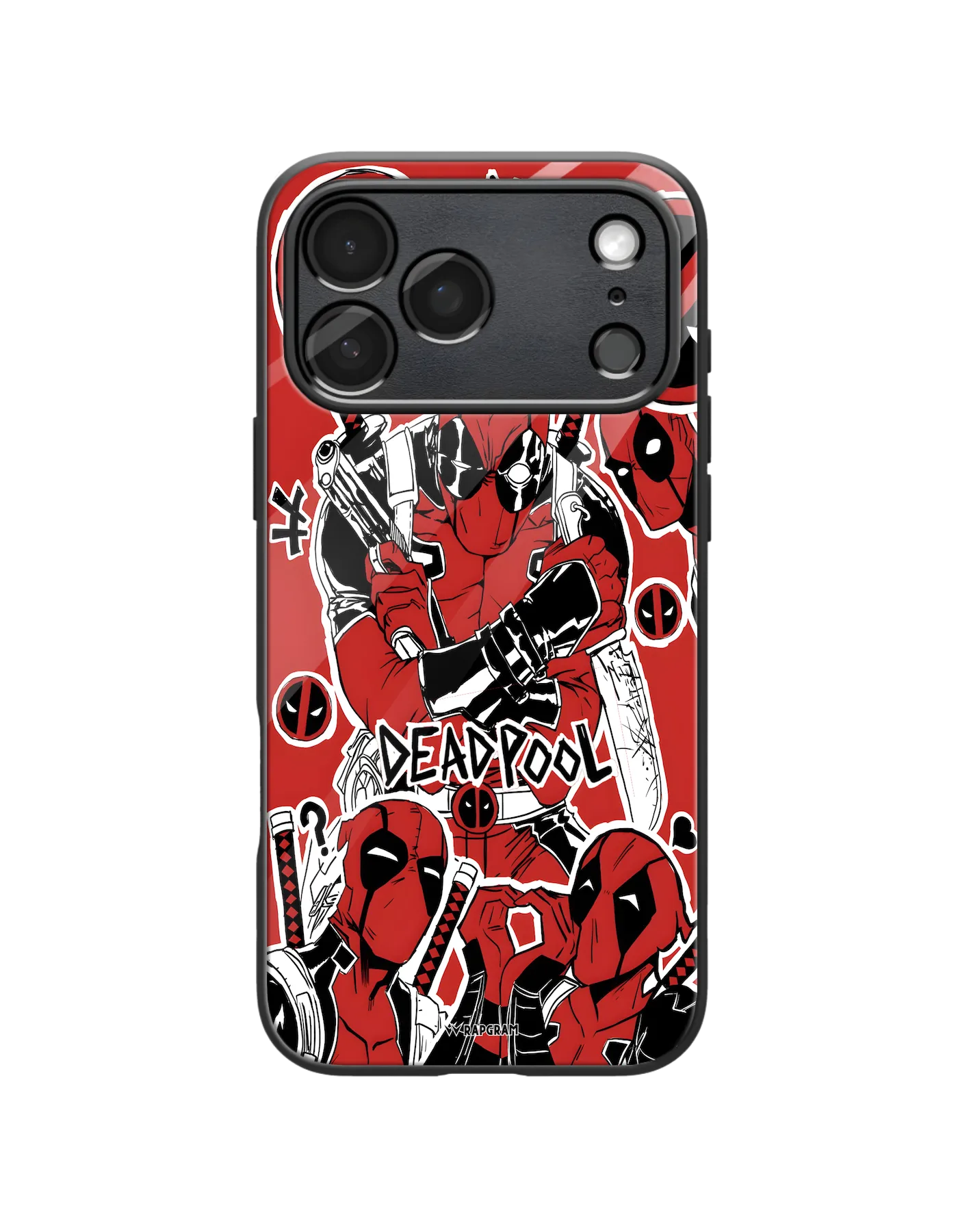 Deadpool Collage Glass Case
