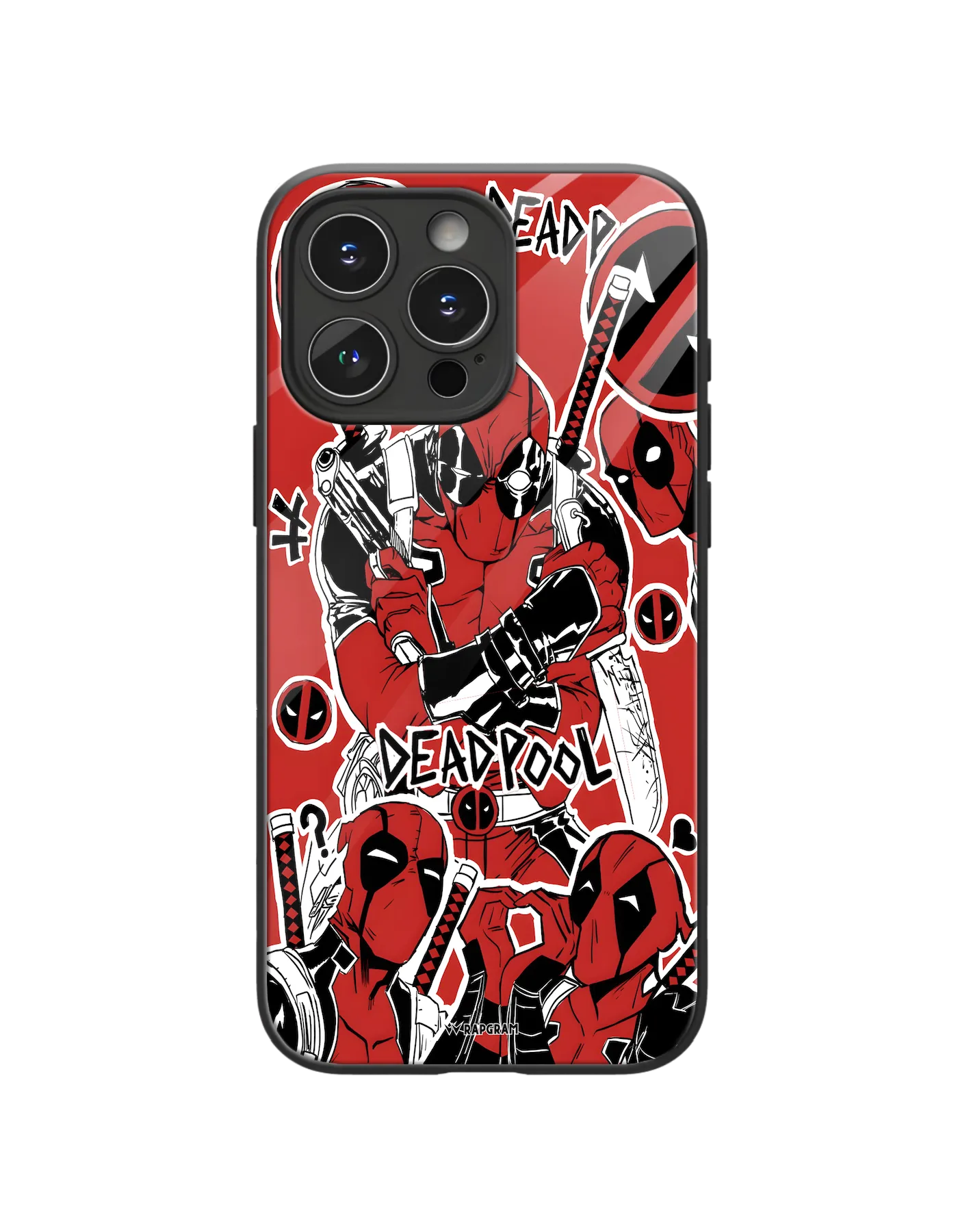 Deadpool Collage Glass Case